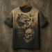 Men's Dark Fashion Graphic T-Shirt - 230GSM Poly-Cotton Blend With 3D Digital Print For Streetwear & Casual Wear (S-5XL, 8 Colors)_viptrois.com