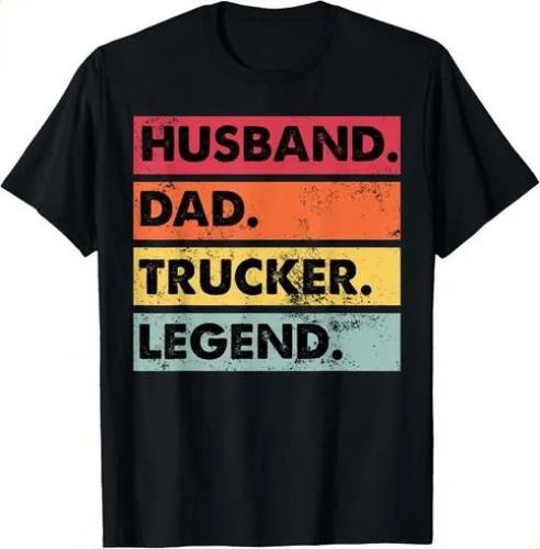 2026 T-shirtt-shirthusband Dad Trucker Legend Funny Truck Driver Dad Gift T-sh_viptrois.com