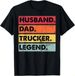 2026 T-shirtt-shirthusband Dad Trucker Legend Funny Truck Driver Dad Gift T-sh_viptrois.com