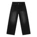 Men's Wide Leg Straight Denim Pants High-Quality Ykk Zipper Casual Trousers Breathable Cotton Blend Washed_viptrois.com