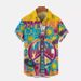 Summer New Fashion 3D Printed Hawaiian Short Sleeve For Men, Large Size Loose Vacation Beach Shirt_viptrois.com