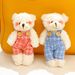 Creative Plush Pendant Shoulder Bag Sunglasses Bear Cartoon Clothing Bag Keychain Doll Doll Student Gift Accessories_viptrois.com