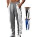 Men's patchwork fashion street sports casual pants_viptrois.com