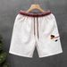 Men's Style Dachshund Embroidered Five Point Pants Summer Color Blocking Retro Loose Fit Casual Sports Shorts_viptrois.com