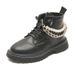 Child's shoes Girls' soft soled all-match single boots big kids student Internet celebrity ankle boots trend_viptrois.com