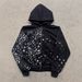 Gothic Streetwear Zip-Up Hoodie Set – Dark Print, Retro Punk Aesthetic (S-XL, Polyester, Unisex Pullover & Pants)_viptrois.com