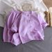 Kid's Clothing Children's stand up collar cotton gauze suit summer thin boys and girls pure cotton home clothes baby gauze air conditioning clothes_viptrois.com