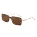 Metal Single Beam Square Sunglasses For Women Retro Simple Ins Street Shot Beach Sunshade Sunglasses Trend_viptrois.com