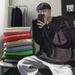 Men's Solid Color Pullover Sweater – Minimalist Hong Kong Style Loose Fit Knitwear For Autumn & Winter (Black/White/Green/Blue/Burgundy, M-XXXXL)_viptrois.com