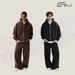 Men's 360G Autumn And Winter New Loose Men's Plus Velvet Trendy Brand Hooded Sweatshirt Thickened Suit Casual Wear_viptrois.com