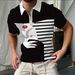 New Breathable Polo Shirt Men's Top Short Sleeve Summer Shirt 3D Printing Contrast Color T-Shirt Top_viptrois.com