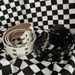 2025 Y2K Punk Niet Leder Gürtel Frauen Männer Stern PU Schwarz Weiß Taille Strap Zweireihig Hohl Trendy Bund Jeans Rock Dekoration_viptrois.com