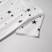 Men's Short-Sleeve Shirt – 3D Star Embroidery, Breathable Cotton, Slim Fit (White/Black)_viptrois.com