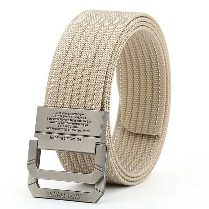 Unisex Outdoor Sports Woven Casual Canvas Belt Real Nylon Jeans All-match Belt_viptrois.com