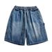 Men's Clothing Summer Thin Loose Trendy Straight Pants Style Casual All Match Five Point Pants_viptrois.com