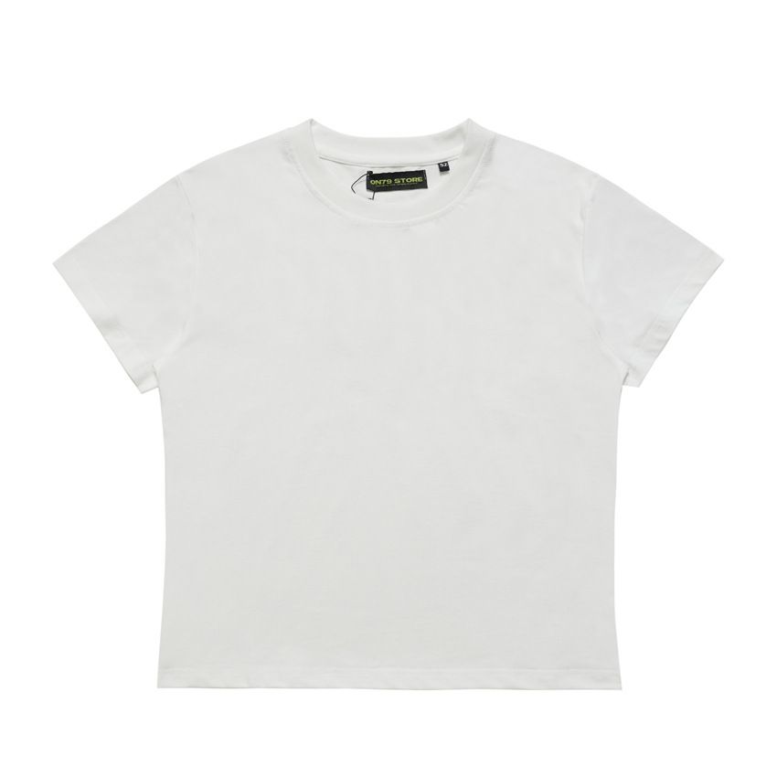 American Style Solid Color Cool Slim Fit T-Shirt Unisex Crew Neck Casual Street Fashion Brand_viptrois.com