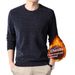Pure Men's Winter Warm Half Turtleneck Casual Loose Thickened Chenille Fleece Sweatshirt Base Shirt_viptrois.com