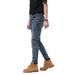 Khaki motorcycle stretch jeans men's new casual men's trousers_viptrois.com