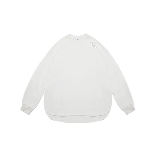 Yidao Vintage Spring New Solid Color Round Hem Base Shirt City Boy Casual Long Sleeve Sweatshirt For Men_viptrois.com