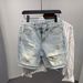 Men's Clothing Hole Beggar Denim Shorts Slim Fit Slim Feet Versatile Trendy Shorts_viptrois.com