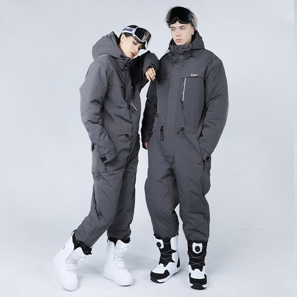 Men's Winter Ski Suit, Outdoor Set, Waterproof, Windproof, Thickened And Warm One-piece Cycling And Fishing Jumpsuit_viptrois.com
