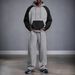 Men's Two-Tone Hooded Sweatshirt Set - Stylish Contrast Color Design For Winter & Spring - Comfortable Polyester Fabric For Casual & Sports_viptrois.com