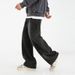Men's Clothing Split Design Distressed Washed Jeans For Men Spring Style American Trendy Brand Loose Retro Slim Slightly Wide Trousers_viptrois.com