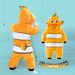 Qiletu New Spring And Autumn Flannel Single Layer Crawling Clothes For Infants And Young Children Cartoon Romper Jumpsuit_viptrois.com