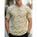 Exclusive Crew Neck T-Shirt Fashionable Casual Summer Cooling Top for Running And Sports Elasticity Young Middle-Aged Men's Clothing_viptrois.com