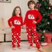 Christmas Snowflake Bear Christmas family dress printed homewear pajamas set_viptrois.com