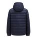 Men’s Lightweight Down Jacket – Warm Winter Coat With Detachable Hood, Slim Fit & Stylish For Cold Weather_viptrois.com