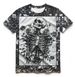 Men's Clothing T Shirt Retro Hip Hop Casual Summer T Shirt Black And White Soft Round Neck Short Sleeves_viptrois.com