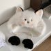 Thickened Cute Powder Blusher Kitten Plush In Winter, Warm Ear Protection, Lei Feng Hat, Small Face Atmosphere Hat_viptrois.com