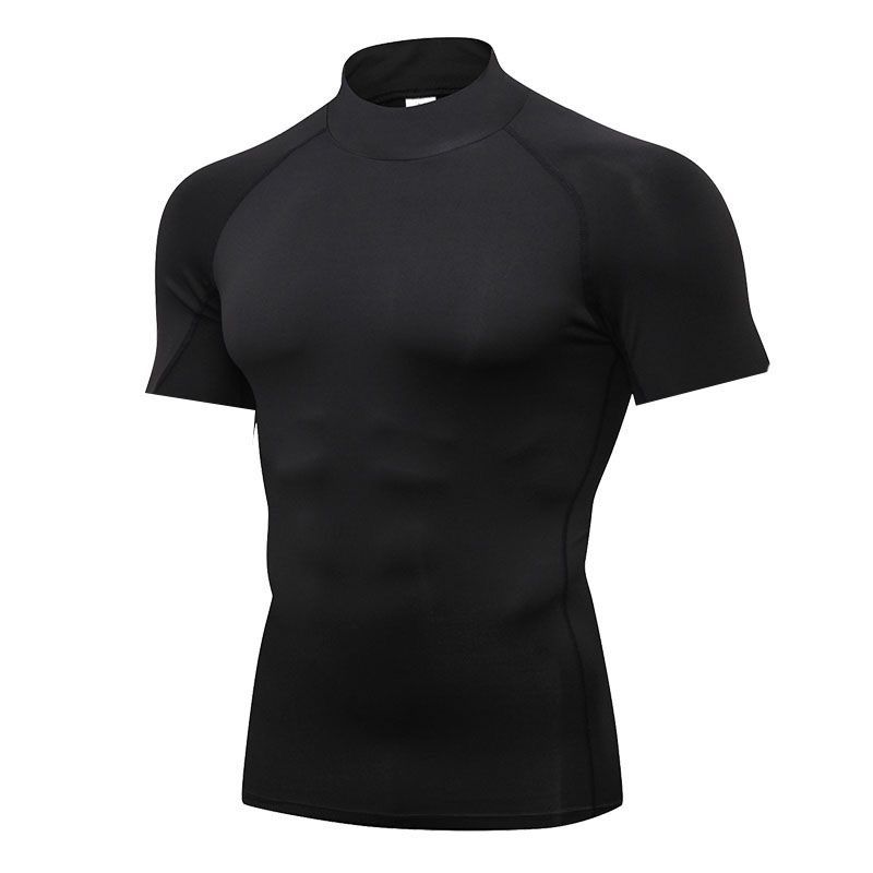 Men's Clothing Men's T Shirt Clothing Sports Tights Gym Training Compression Clothes Basketball Quick Drying Running Short Sleeves_viptrois.com