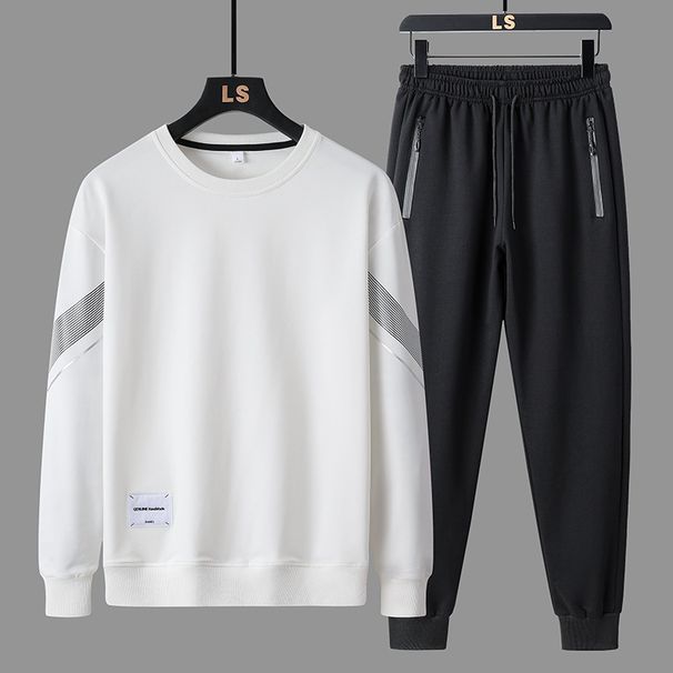 Autumn Main Promotion Spring Men's Leisure Sweater Set For Middle And Youth Sports Loose Fashion Round Neck Guard_viptrois.com