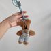 Adorable Mr. Bean Teddy Bear Keychain - Cute Backpack Charm, Anti-Loss Strap For Keys & Accessories (Multiple Colors)_viptrois.com