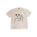 Heavyweight Pure Cotton Loose Short Sleeve T-Shirt Retro Fun Print Unisex Summer Top For Men And Women 250g_viptrois.com