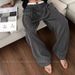 Men's Summer Double Layer Waist Color Block Striped Casual Pants Straight Leg Loose Trendy Wide Leg Trousers_viptrois.com