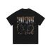 Men's Clothing American High Street Washed Sleeved T Shirt For Men Street Style National Trend Loose All Match Short Sleeved Bottom_viptrois.com