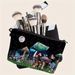 Mushroom Small Moon Pattern Cosmetic Bag Clutch Bag, Portable Cosmetic Items Storage Bag Storage Bag_viptrois.com