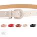 New Solid Color Needle Button Women's Fashion Decoration Jeans Versatile Simple Casual Pants Belt for Women_viptrois.com