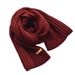 Ins Harajuku Wind Knitted Women's Winter Korean Edition Cute and Versatile Warm Student Solid Color Scarf_viptrois.com