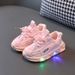 New fashion sports light shoes spring and autumn breathable casual shoes with light children light soft soled toddler shoes_viptrois.com