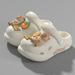 Mother & Kids Capibara Children's Hole Shoes New Summer Boys Step On Shit Feeling Parent Child Non Slip Slippers Baby Girls Sandals_viptrois.com
