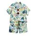 Mother & Kids Boys Short Sleeved Suit Summer New Children's Thin Cool Beach Suit_viptrois.com