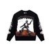 Trendy Brand Skull Print Heavy Cotton Unisex High Street Crew Neck Long Sleeve Sweatshirt_viptrois.com