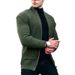 Clothing European American Fashion Cardigan Long-Sleeved Loose Solid Color Pocket Button Slim Fit Men's Autumn And_viptrois.com