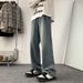 Vintage Starry Sky Pattern Jeans For Men, Spring And Autumn Style, Straight Loose Fit, Trendy American High Street_viptrois.com