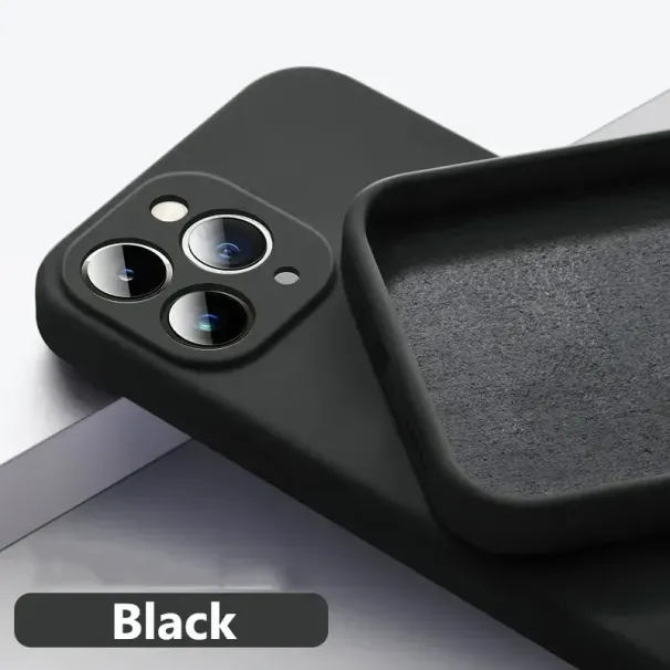 Official Phone Case For IPhone Air 16 15 14 13 11 12 17 Pro Max Plus Silicone Solid Color Fall And Collision Protection_viptrois.com