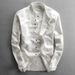 CT European Size Men's Stand Collar Linen Long Sleeve Shirt - Please Do Not Purchase This Link Randomly_viptrois.com
